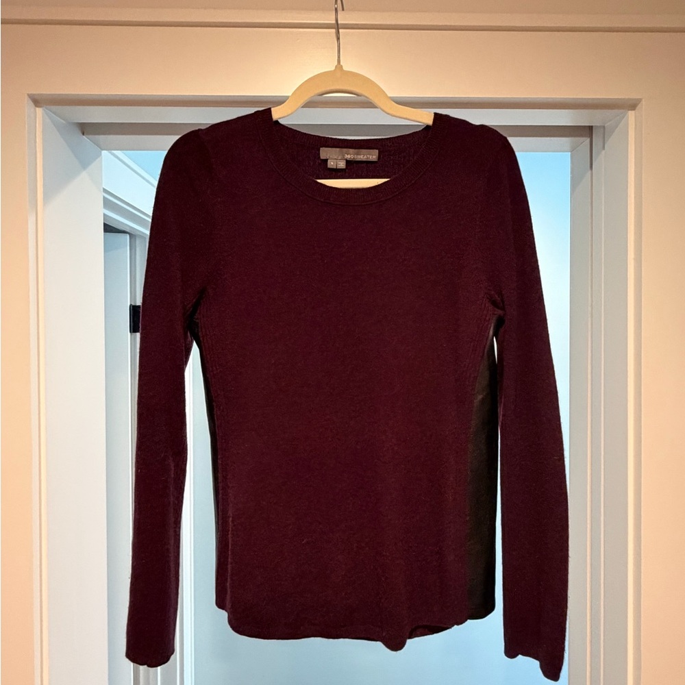 360 Cashmere Maroon Sweater